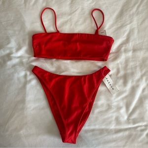 Red pacsun bikini set